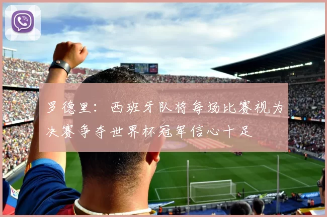 罗德里：西班牙队将每场比赛视为决赛争夺世界杯冠军信心十足